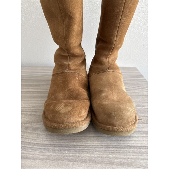 UGG Australia Knightsbridge Tall Brown Back Zip Boots 5119 Women's Size US 8 - Picture 3 of 10